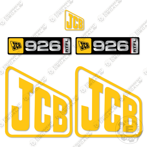 Fits JCB 926RTFL Decal Kit Forklift 926, 926rtfl, decal kit, jcb, rtfl