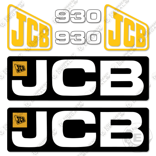 Fits JCB 930 Decal Kit Forklift - 2012 930, decal kit, jcb, rtfl