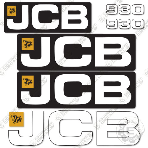 Fits JCB 930 Decal Kit Forklift 930, decal kit, fork, fork-lift, forklift, jcb, lift