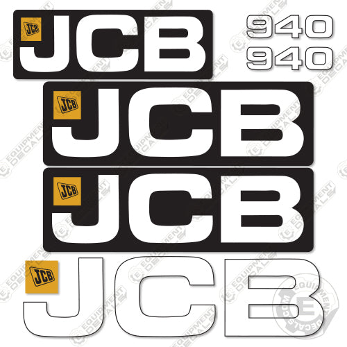 Fits JCB 940 Decal Kit Forklift 940, decal kit, fork, fork-lift, forklift, jcb, lift