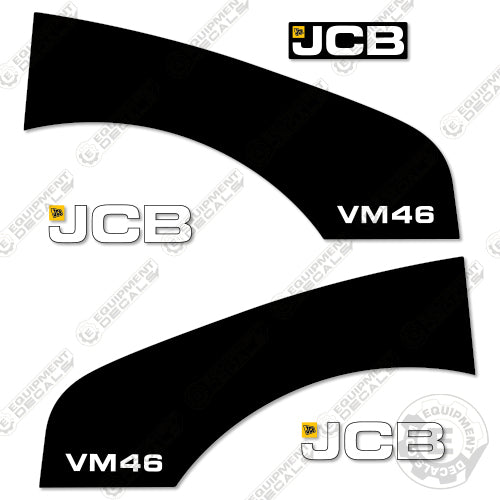 Fits JCB VM46 Decal Kit Vibratory Roller decal kit