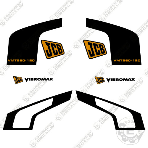 Fits JCB VMT 260-120 Decal Kit Vibratory Tandem Roller decal kit