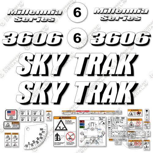 Fits JLG 3606 Decal Kit Telehandler Skytrak 3606, decal kit