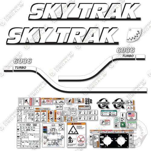 Fits JLG 6036 Decal Kit Telehandler Skytrak (Old Style) 6036, decal kit