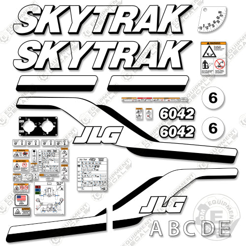 Fits JLG 6042 Decal Kit Telehandler Skytrak decal kit