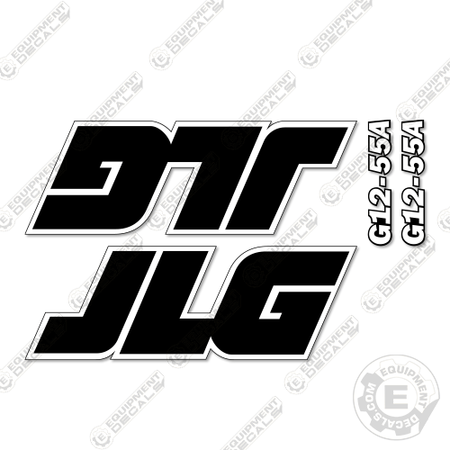 Fits JLG G12-55A Partial Decal Kit 12, 55, 55a, decal kit, g12, g1255a