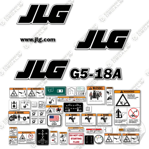 JLG G5-18 Decal Kit Telehandler 