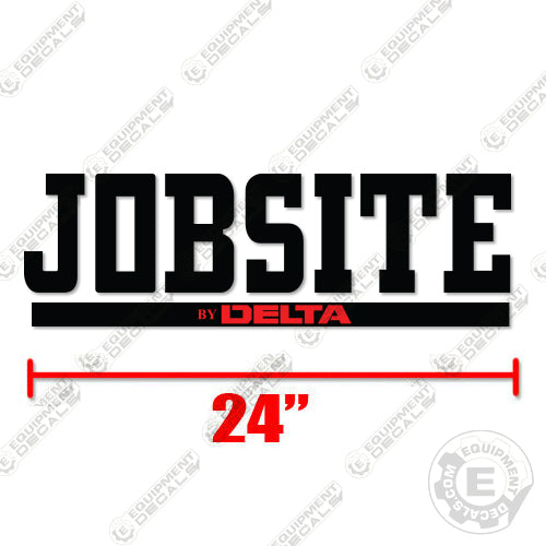 Fits Jobsite Logo Decal (24") Storage Box decal kit, job-site, jobsite