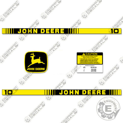 Fits John Deere 10 Decal Kit Lawn Cart 10, decal kit