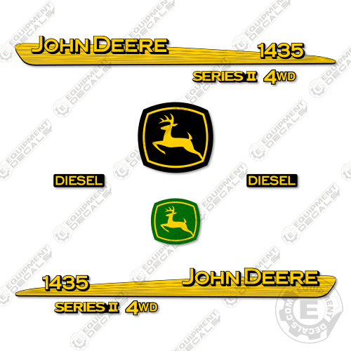 Fits John Deere 1435 Series 2 Decal Kit Mower 1435, decal kit