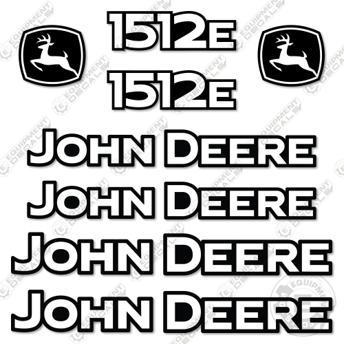 Fits John Deere 1512E Decal Kit Pull Scraper 1512, 1512e, decal kit