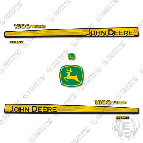 Fits John Deere 1600 Turbo Series 2 Decal Kit Commercial Mower 4400, decal kit