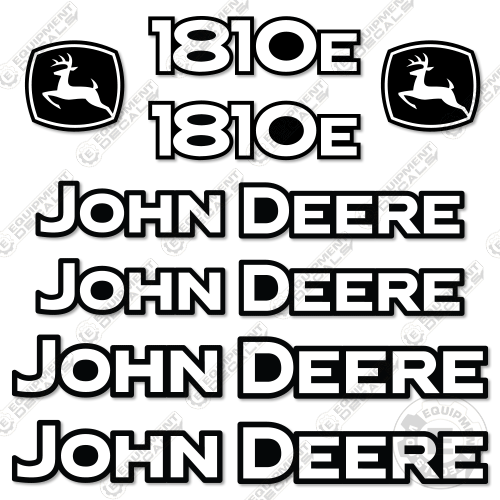 Fits John Deere 1810E Decal Kit Pull Scraper 1810, 1810e, decal kit