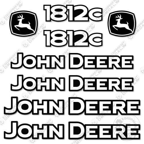 Fits John Deere 1812C Decal Kit Pull Scraper 1812, 1812c, decal kit