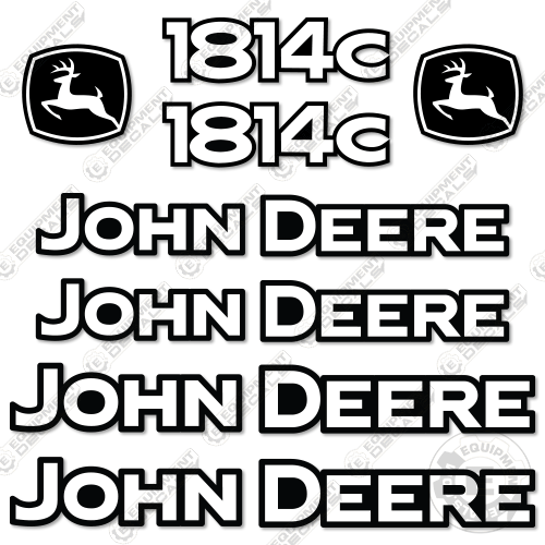 Fits John Deere 1814C Decal Kit Pull Scraper 1814, 1814c, decal kit