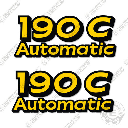 Fits John Deere 190C Riding Mower Number Decals decal kit