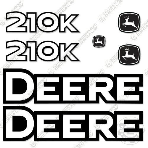 Fits John Deere 210K Skip Loader Decal Kit 210, 210-k, decal kit, john deere