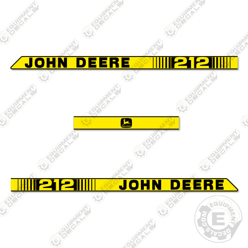 Fits John Deere 212 Decal Kit Riding Mower 212, decal kit