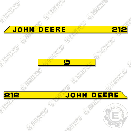 Fits John Deere 212 Decal Kit Riding Mower (OLDER) 212, decal kit