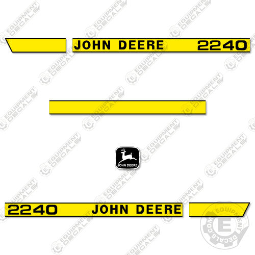 Fits John Deere 2240 Riding Mower Decal Kit decal kit