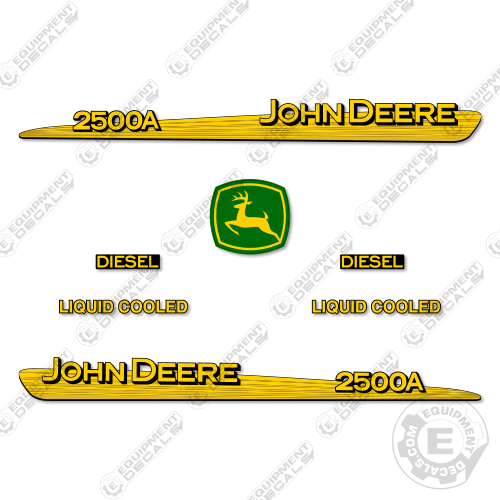 Fits John Deere 2500A Decal Kit Mower 2500, 2500a, decal kit