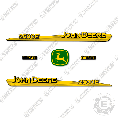 Fits John Deere 2500E Decal Kit Mower 2500, 2500e, decal kit