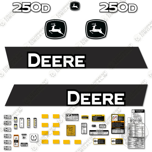 Fits John Deere 250D Articulated Dump Truck Decal Kit 250, 250d, decal kit, john deere