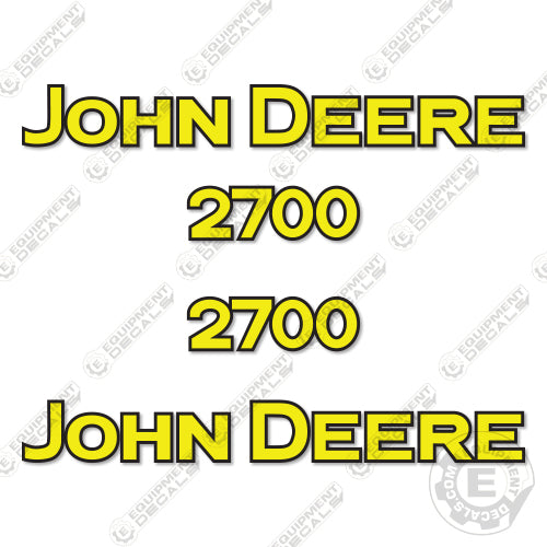 Fits John Deere 2700 Decal Kit Tiller 2700, la