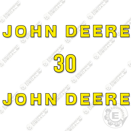 Fits John Deere 30 Decal Kit Lawn Cart decal kit