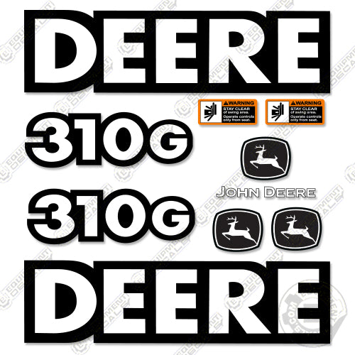 Fits John Deere 310G Backhoe Decal Kit 310, decal kit, john deere