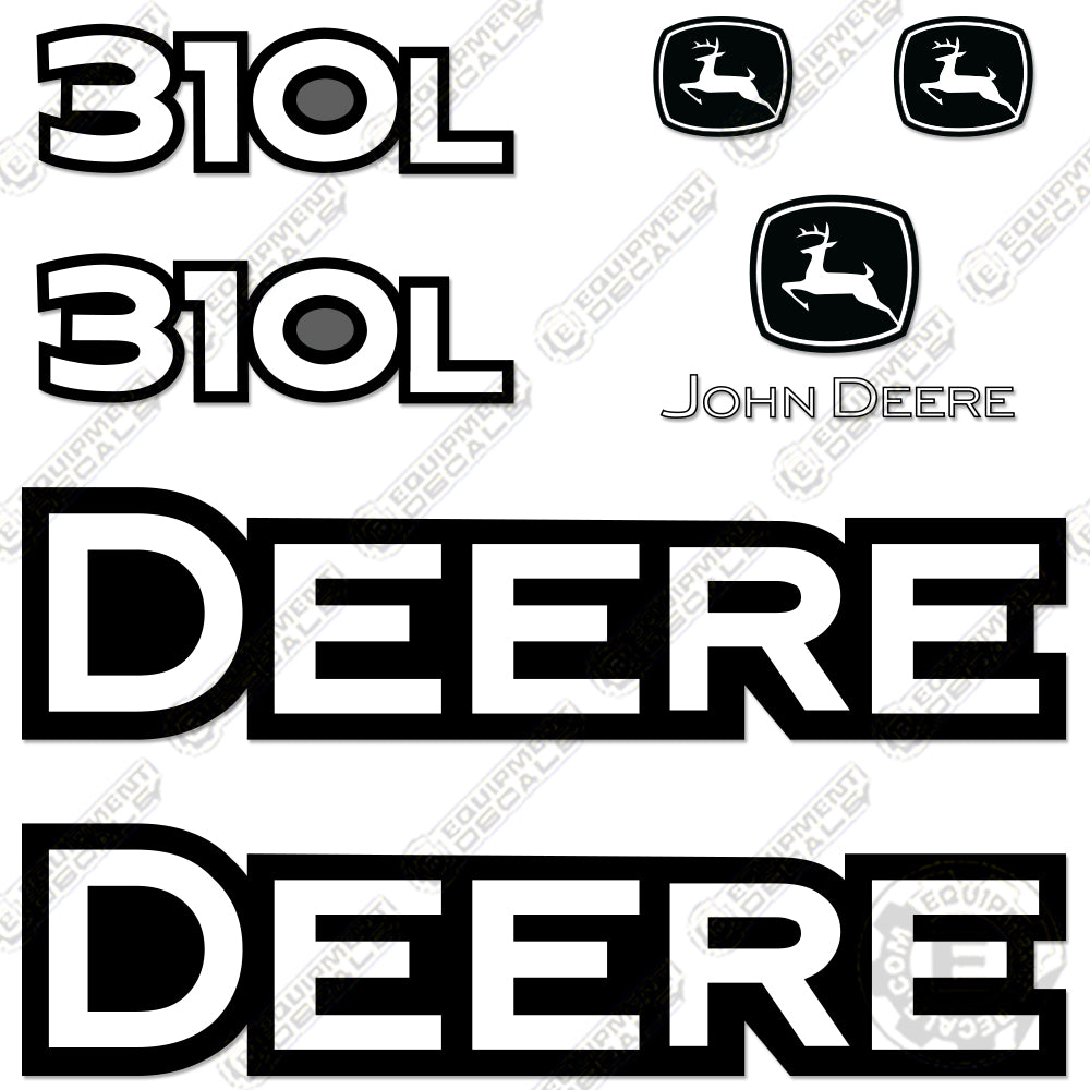 Fits John Deere 310L Backhoe Decal Kit 310, 310 l, 310l, decal kit, john deere