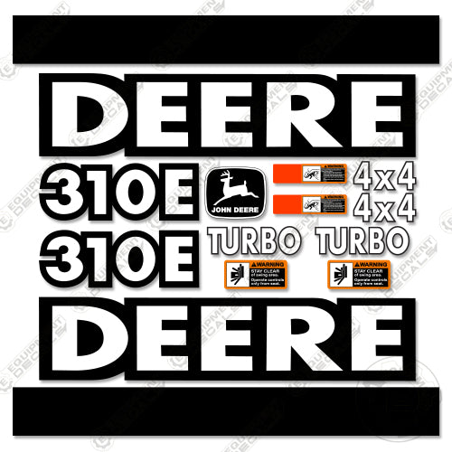 Fits John Deere 310E Decal Kit Backhoe Loader 310, 310-e, 310e, backhoe, decal kit, deere, john, john deere, loader