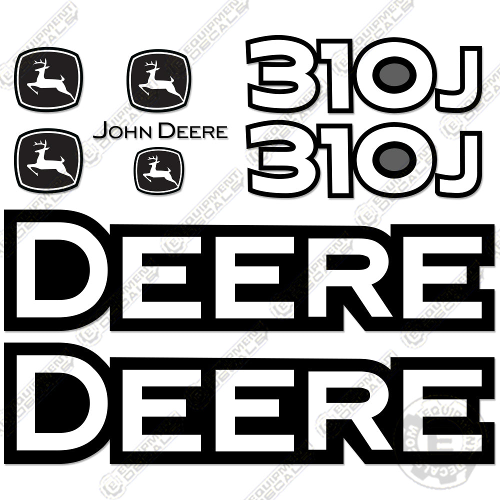 Fits John Deere 310J Backhoe Decal Kit 310, 310 j, decal kit, john deere