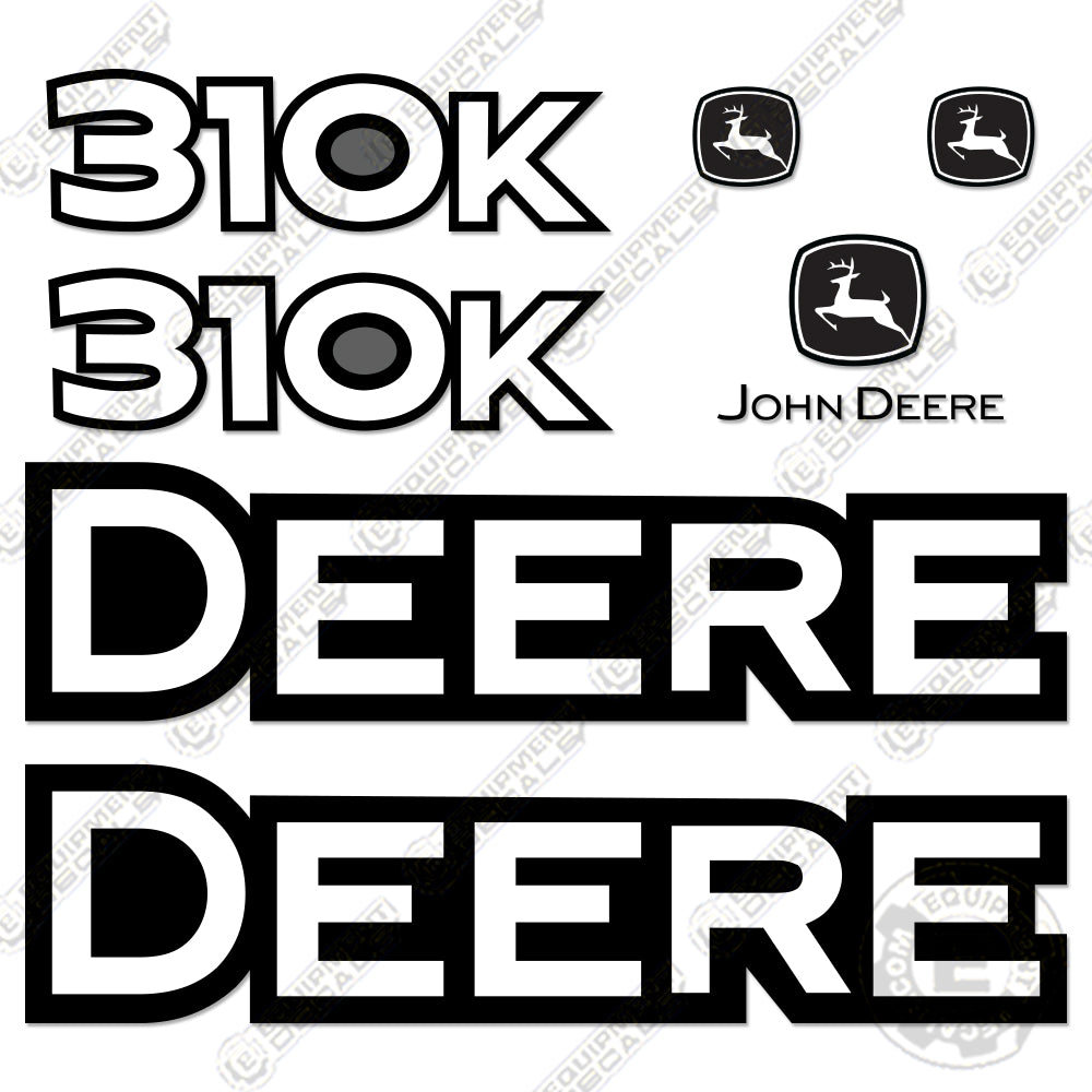 Fits John Deere 310K Backhoe Decal Kit 310, 310 k, 310k, decal kit, john deere