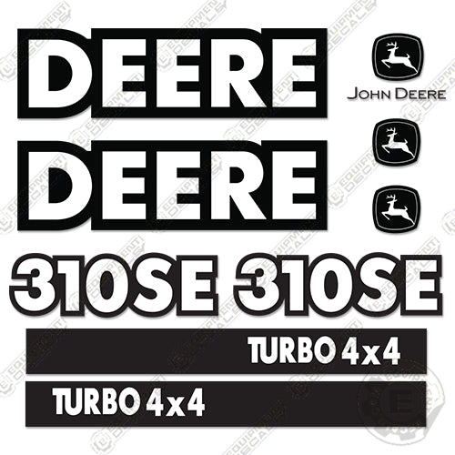 Fits John Deere 310SE Wheel Loader Backhoe Decal Kit 310, 310 s e, 310 se, decal kit, john deere