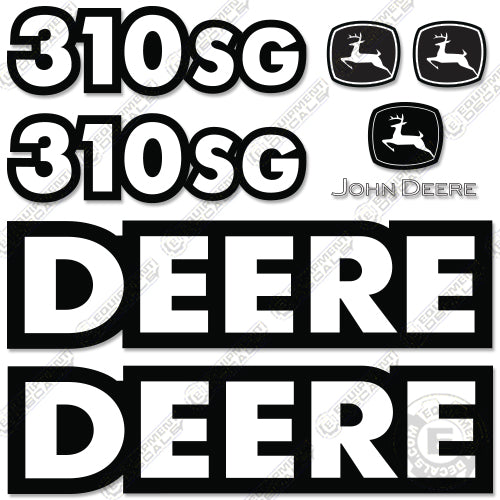 Fits John Deere 310SG Wheel Loader Backhoe Decal Kit 310, 310 sg, decal kit, john deere