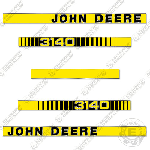 Fits John Deere 3140 Decal Kit Tractor 3140, decal kit