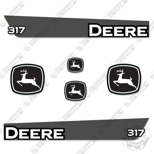 Fits John Deere 317 Skid Steer Equipment Decals 317, decal kit, john deere, Skid Steer