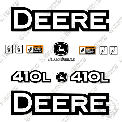 Fits John Deere 410L Decal Kit Backhoe 410, 410-l, 410l, decal kit, john deere