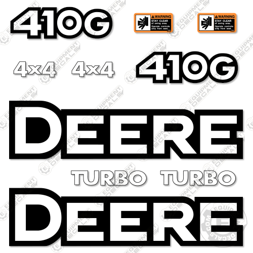 Fits John Deere 410G Decal Kit Backhoe 410, 410 g, 410g, decal kit