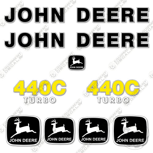 Fits John Deere 440C Decal Kit Skidder 440, 440c, decal kit