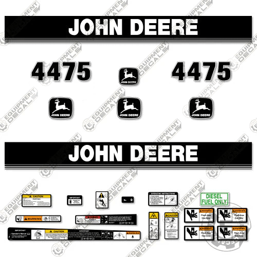 Fits John Deere 4475 Decal Kit Skid Steer 4475, decal kit, john deere, Skid Steer