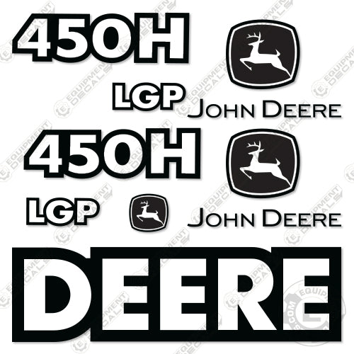 Fits John Deere 450H LGP Crawler Tractor Dozer Decal Kit decal kit