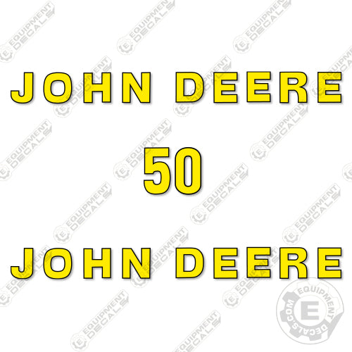 Fits John Deere 50 Decal Kit Lawn Cart decal kit