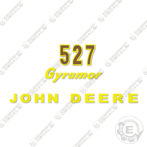 Fits John Deere 527 Decal Kit Rotary Cutter 527, decal kit, gyramor