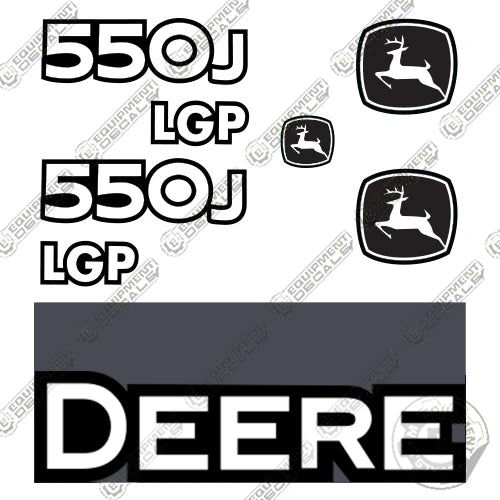 Fits John Deere 550J LGP Decal Kit Dozer Crawler 550, decal kit, john deere