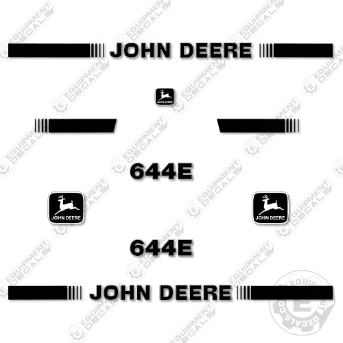 Fits John Deere 644E Decal Kit Wheel Loader 644, 644 e, 644e, backhoe, decal kit, deere, john, john deere, loader