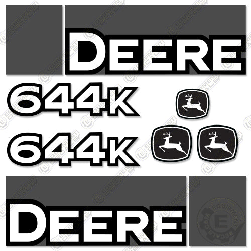 Fits John Deere 644K Wheel Loader Decal Kit 644, 644 k, 644k, decal kit, john deere