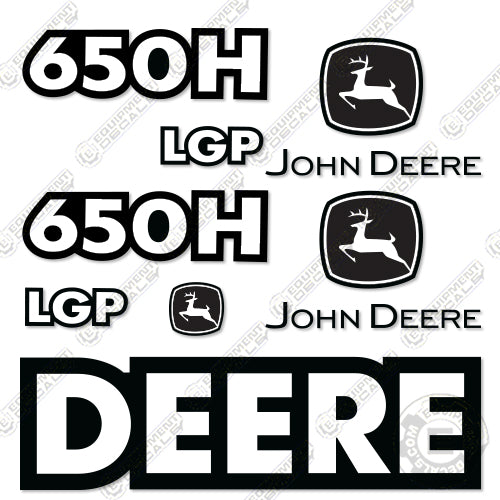 Fits John Deere 650H LGP Decal Kit Dozer (2003-2004) decal kit, john deere