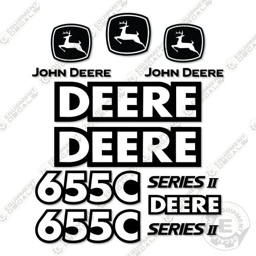 Fits John Deere 655C Series II Decal Kit Dozer 655c, decal kit, john deere, series 2, series ii